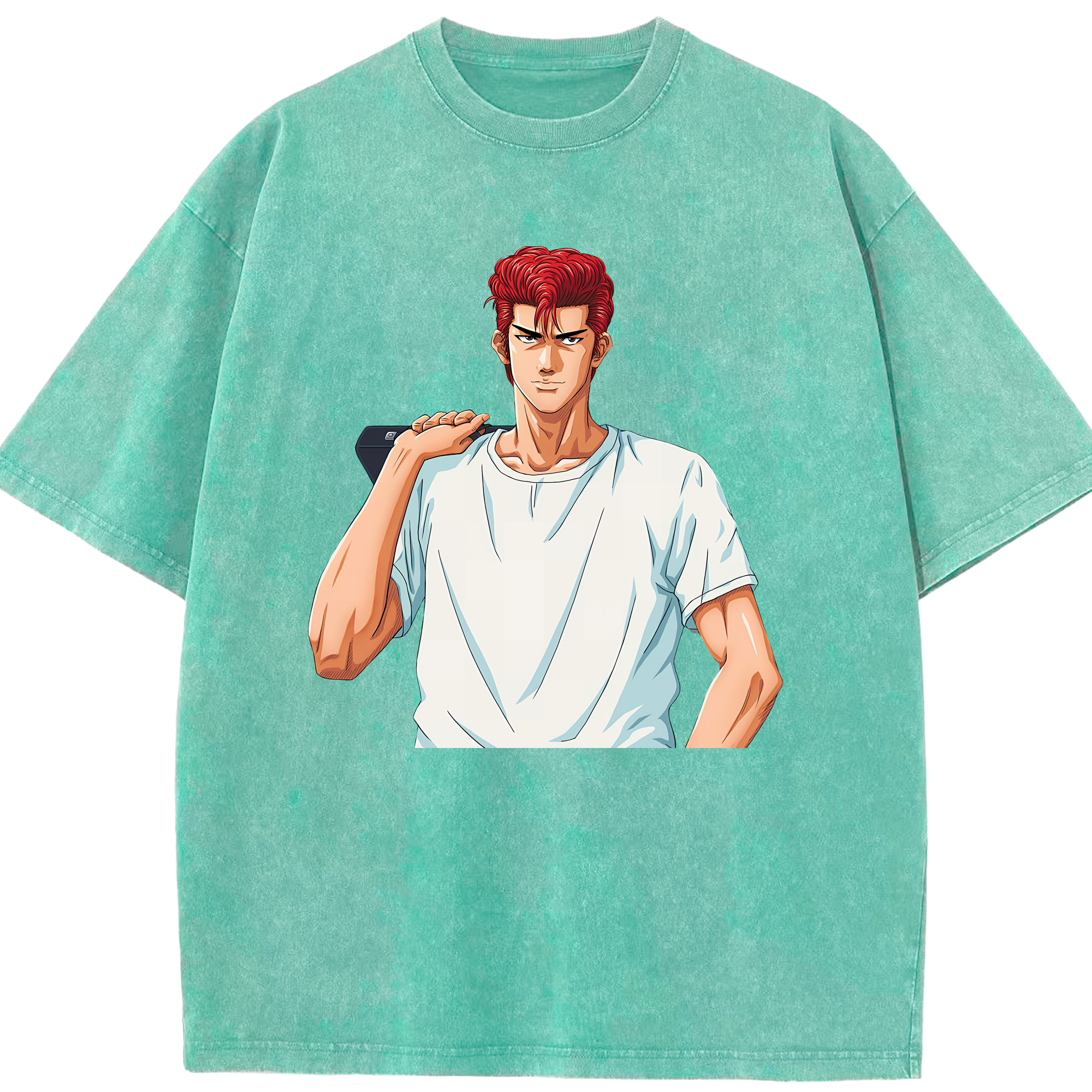 （画像用） SLAM DUNK／スラムダンク 綿100% ヴィンテージ風 半袖Tシャツ（フロントプリント）